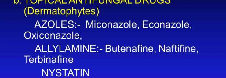 الادوية الموضعية المضادة للفطور الجلدية