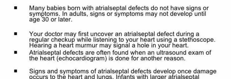 ثقب القلب بين الأذينتين عند الاطفال