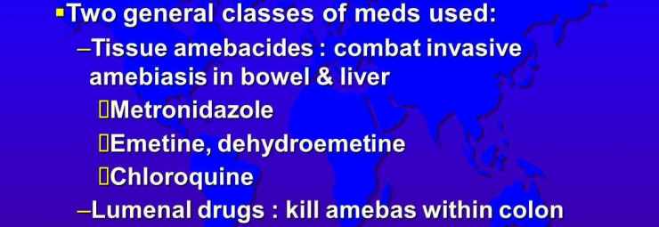 علاج الاميبا بالادوية