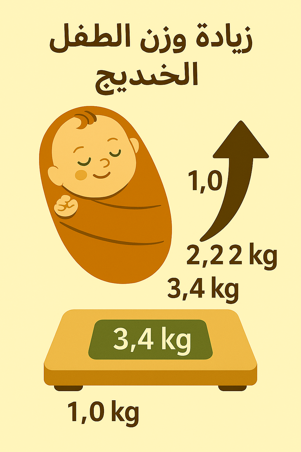 زيادة وزن الخديج