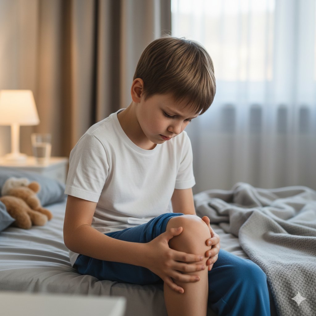 الم فخذ الطفل